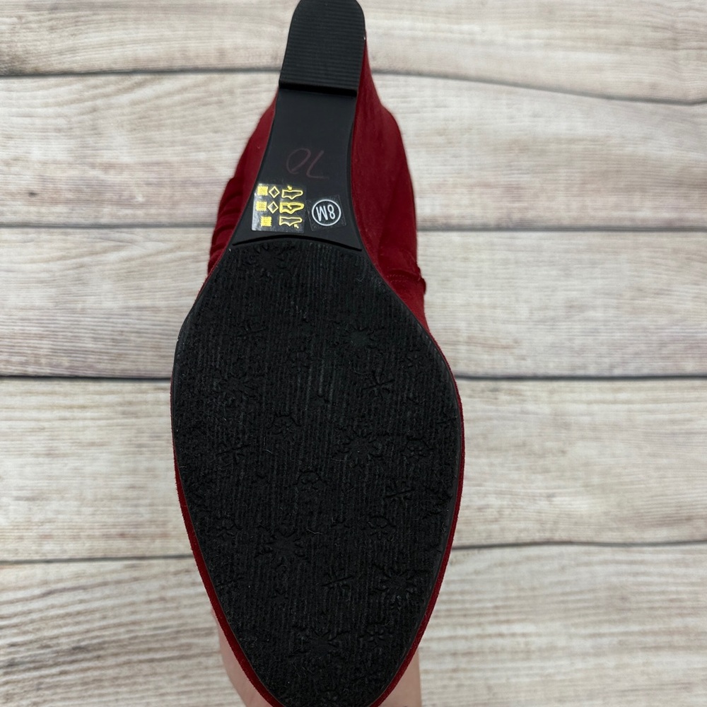 CL by Laundry Burgundy Ankle Booties - Picture 3 of 5